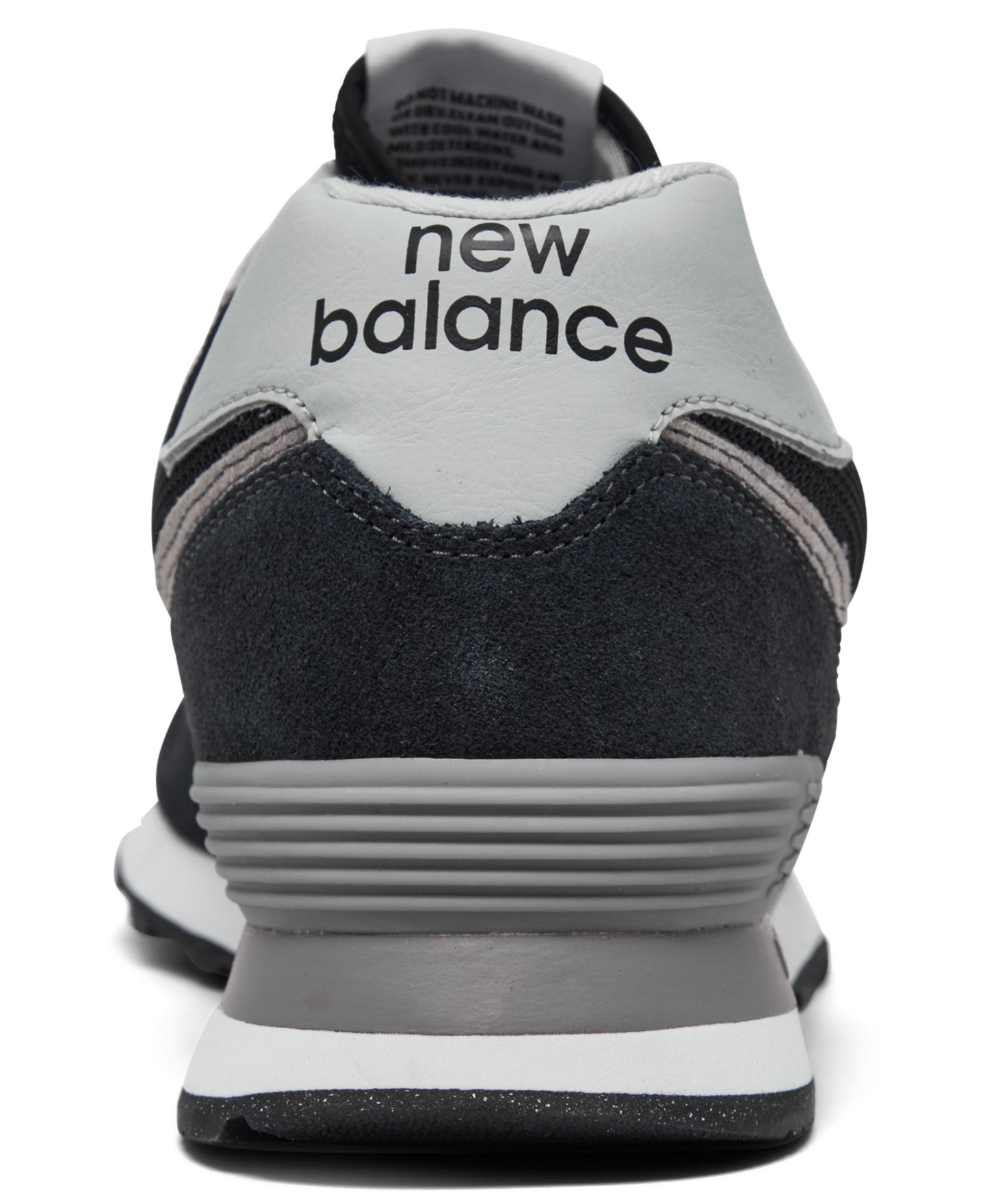 Мужские кроссовки New Balance 574 Casual, цвет: Чёрный / Белый — фото 4