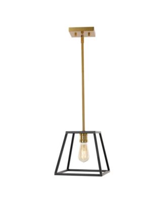 Girard 9.25" 1-Light Farmhouse Industrial Iron LED Pendant