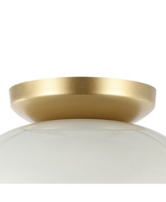 Paulina 8.5" 1-Light Classic Industrial Iron LED Flush Mount