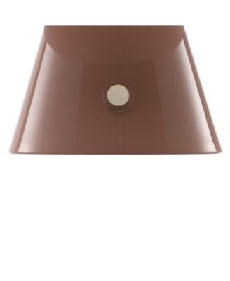 Porcini 7" Contemporary Bohemian Rechargeable, Cordless Iron Integrated LED Mushroom Table Lamp