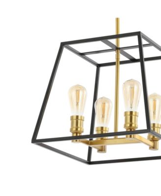 Lloyd 15" 4-Light Farmhouse Industrial Iron LED Pendant
