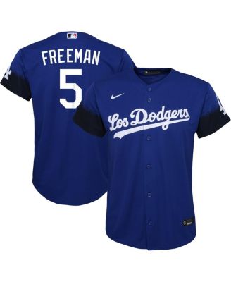 Nike, Shirts, Freddie Freeman 5 La Dodgers Nike Royal Jersey Large Size