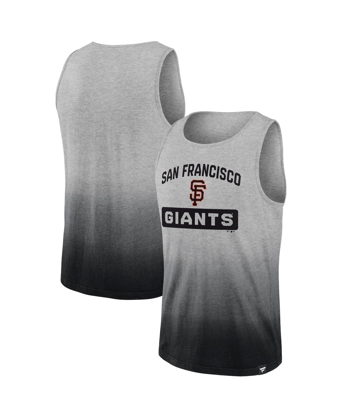 Fanatics Branded Gray/black San Francisco Giants Our Year Tank Top In Gray,black