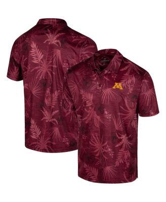 Men's Maroon Minnesota Golden Gophers Palms Team Polo Shirt