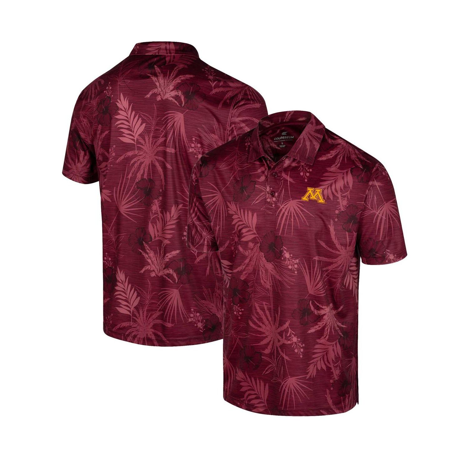 Men's Maroon Minnesota Golden Gophers Palms Team Polo Shirt