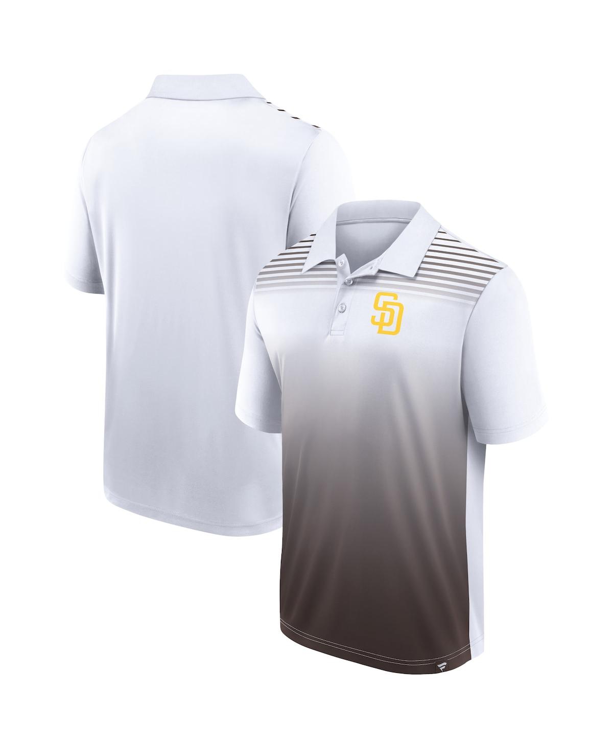Fanatics Men's  White, Brown San Diego Padres Sandlot Game Polo Shirt In White,brown