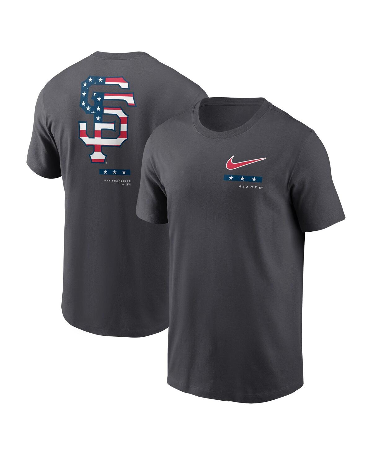 Nike Anthracite San Diego Padres Americana T-shirt In Anthracite