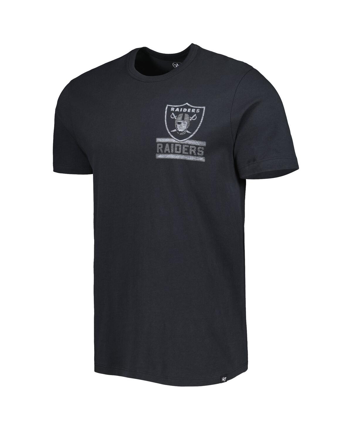 47 Brand Men's ' Black Las Vegas Raiders Open Field Franklin T-shirt In Black