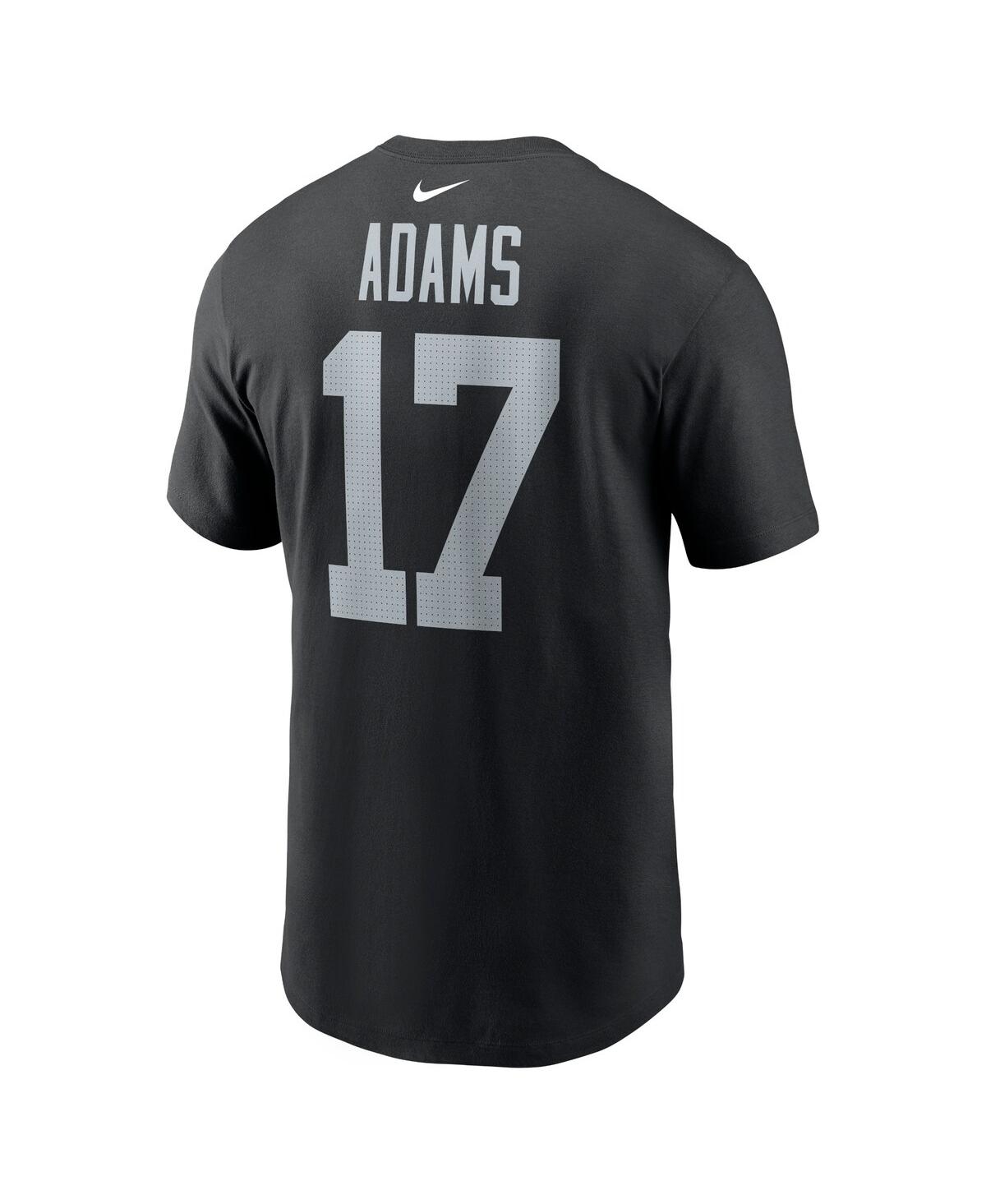 Shop Nike Men's  Davante Adams Black Las Vegas Raiders Player Name And Number T-shirt