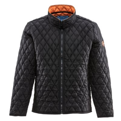Big & Tall Lightweight Diamond Quilted Jacket Versatile Fall Jacket, Warm Layered Outerwear