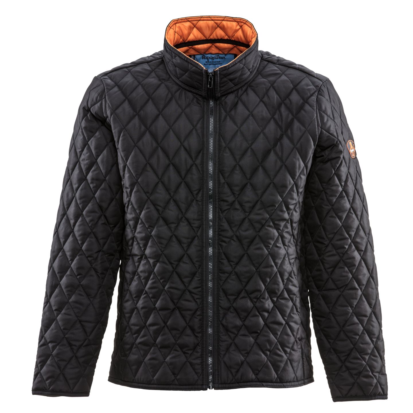 Мужская куртка RefrigiWear Big & Tall Lightweight Diamond Quilted, цвет: Чёрный — фото 2