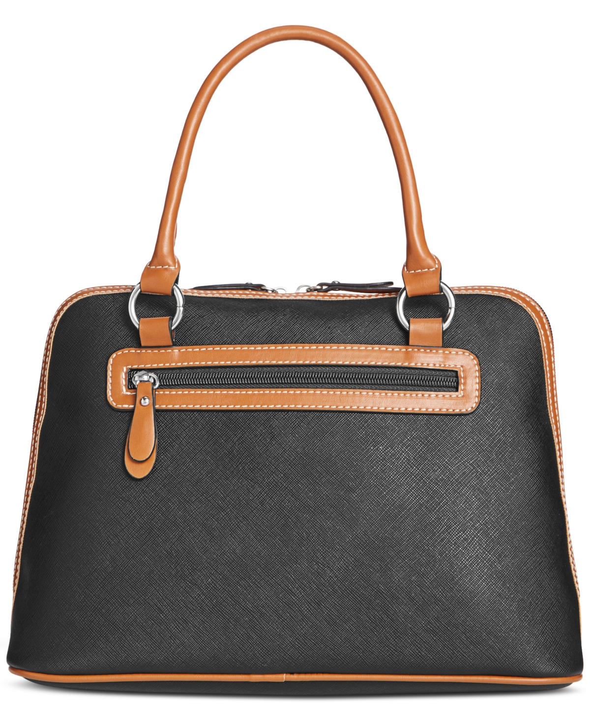 Giani Bernini Signature Colorblock Dome Satchel, Created for Macy's