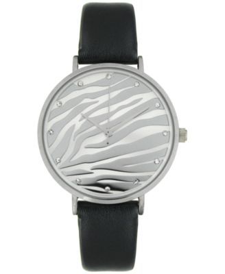 I.N.C. International Concepts - Women's Black Strap Watch 38mm, Created for Macy's