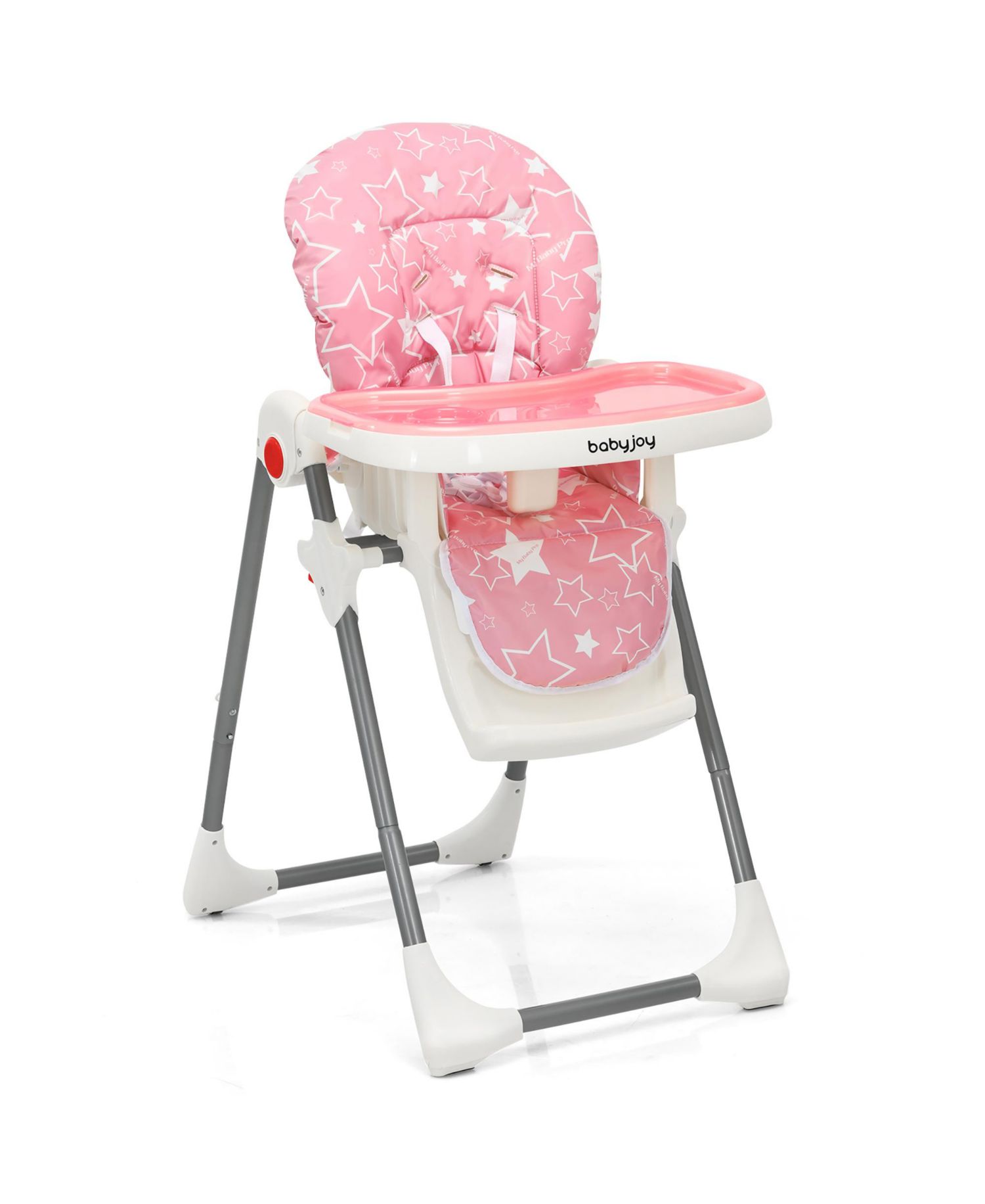 Toddler Folding High Chair Dining Chair w/ 6-Level Height Adjustment