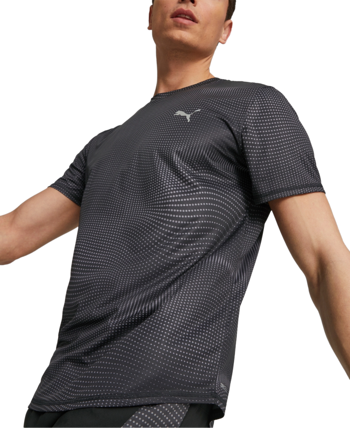 | Graphic Puma T-Shirt Running Abstract Black Run Puma Smart Men\'s Closet Favorite -
