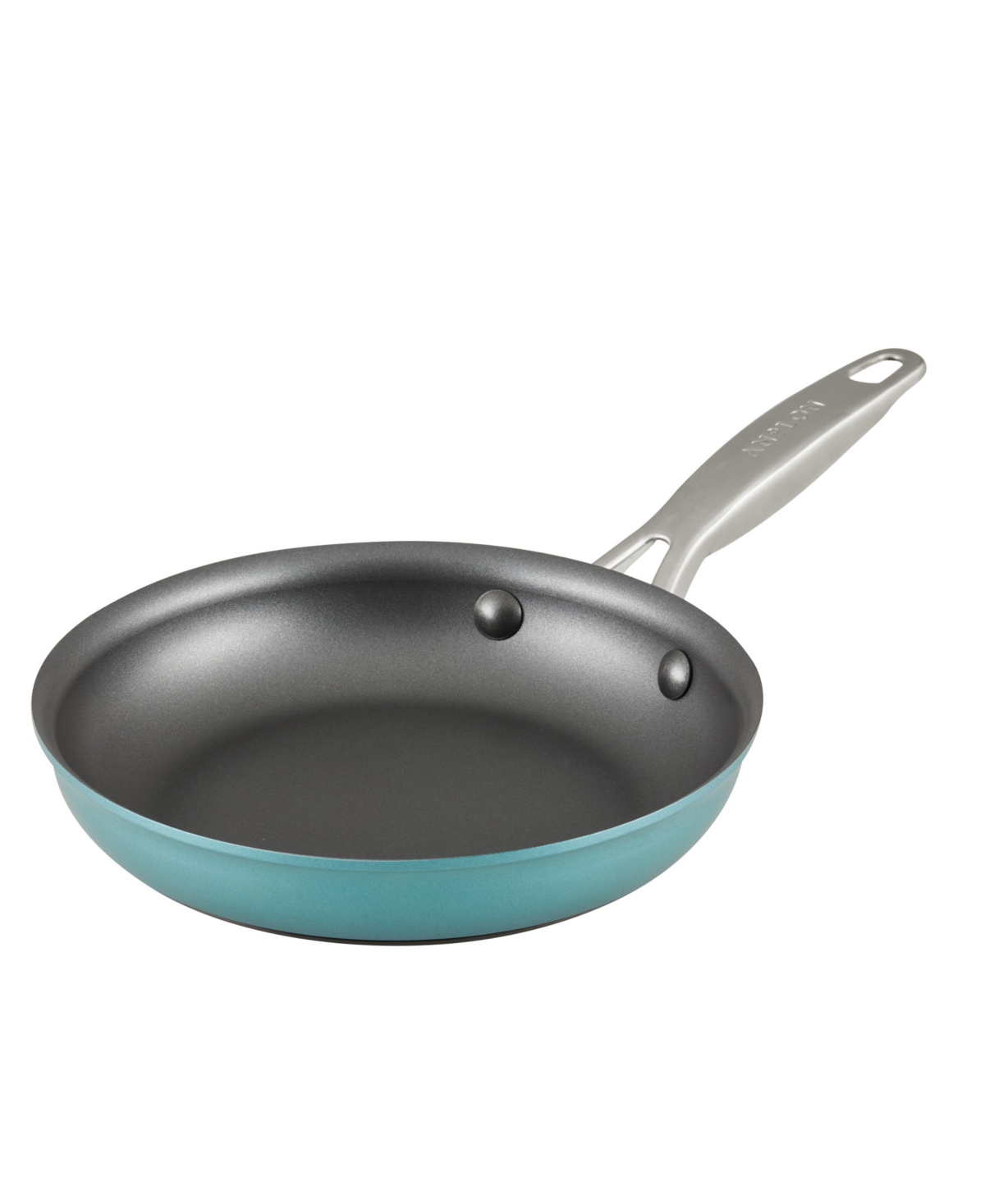 Shop Anolon Achieve Hard Anodized Nonstick 8.25" Frying Pan In Teal