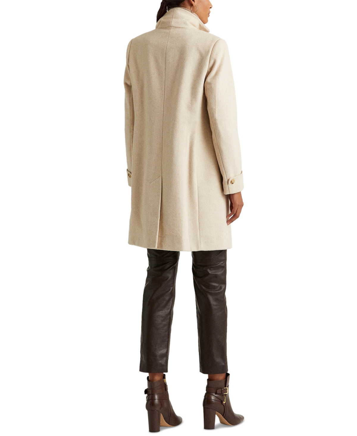 Lauren Ralph Lauren Women's Single-Breasted Walker Coat -Beige