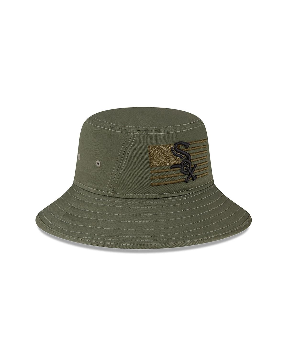 New Era Green Chicago White Sox 2023 Armed Forces Day Bucket Hat In Green