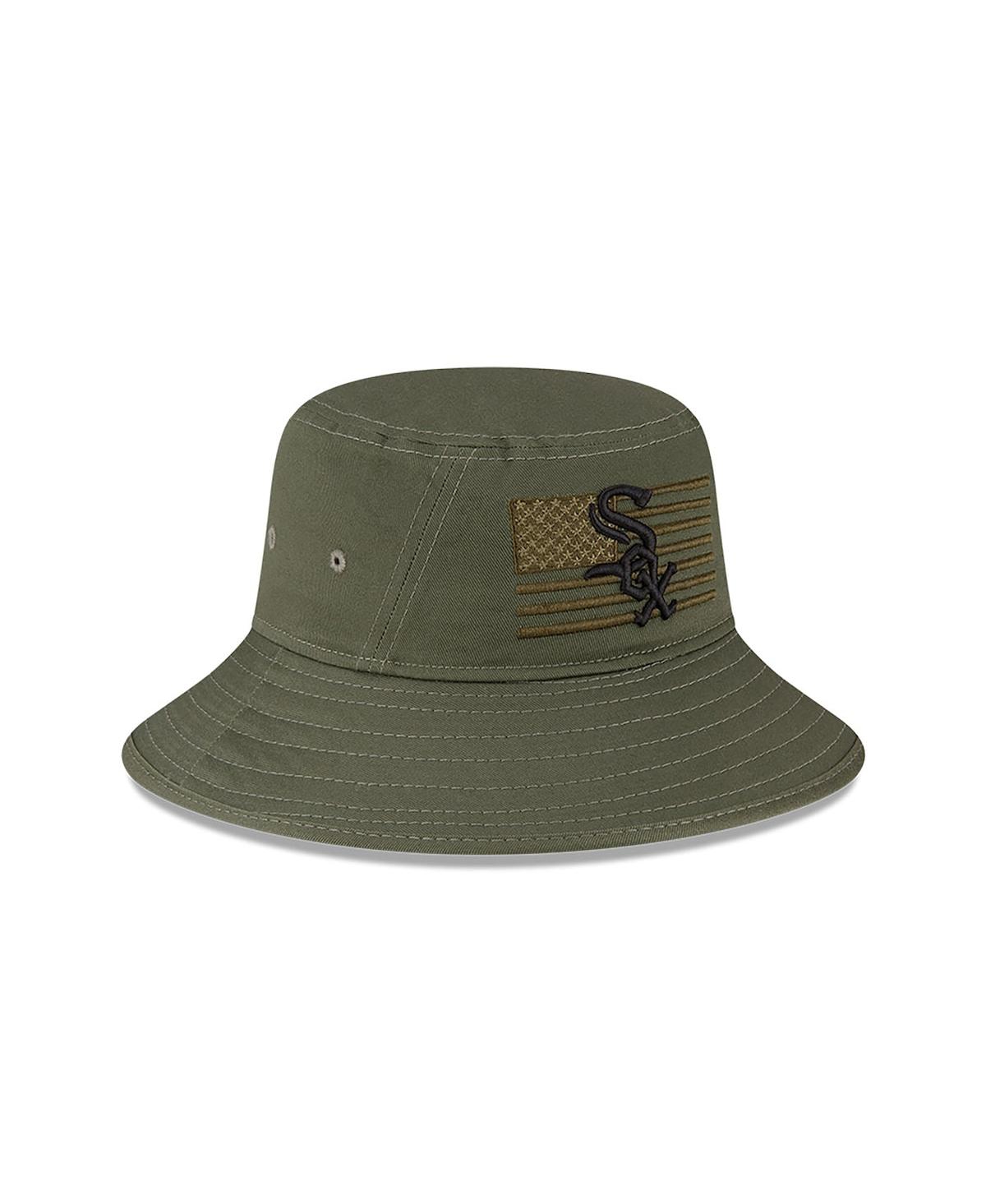 Shop New Era Men's  Green Chicago White Sox 2023 Armed Forces Day Bucket Hat