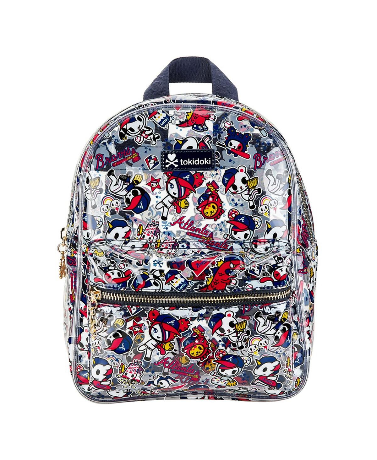 Tokidoki Youth Boys And Girls  Atlanta Braves Clear Small Backpack In Multi