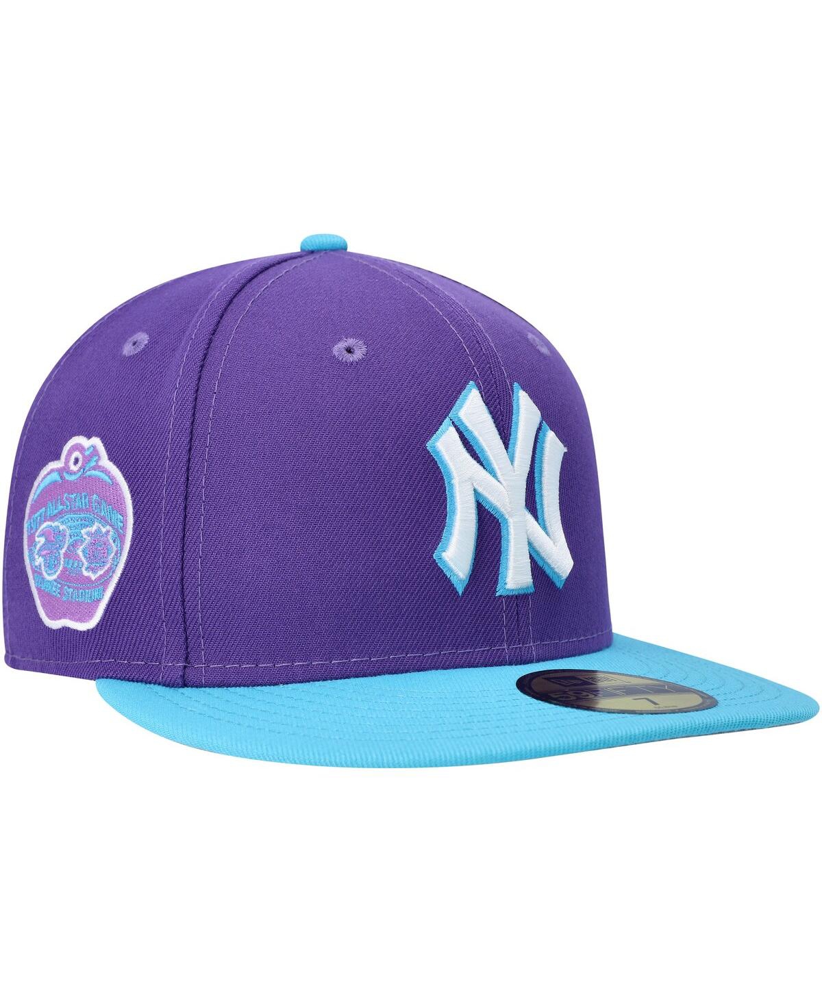 Shop New Era Men's  Purple New York Yankees Vice 59fifty Fitted Hat