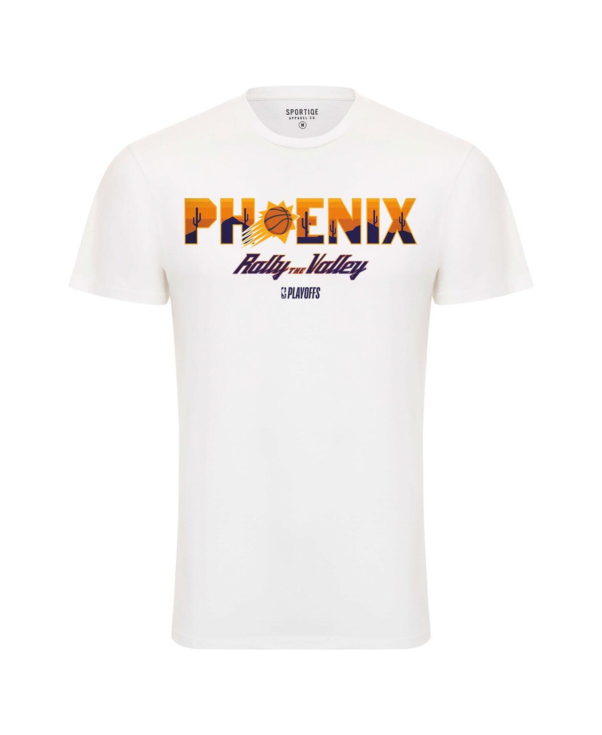 Shop Sportiqe Men's And Women's  White Phoenix Suns 2023 Nba Playoffs Rally The Valley Bingham T-shirt