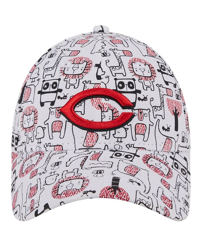 New Era Toddler Boys and Girls White Cincinnati Reds Pattern 9FORTY