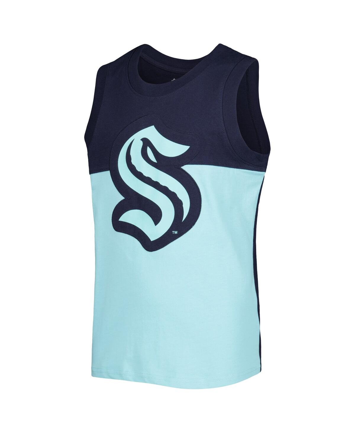 Big Boys and Girls Dark Sea Blue Seattle Kraken Revitalize Tank Top - Dark Sea Blue
