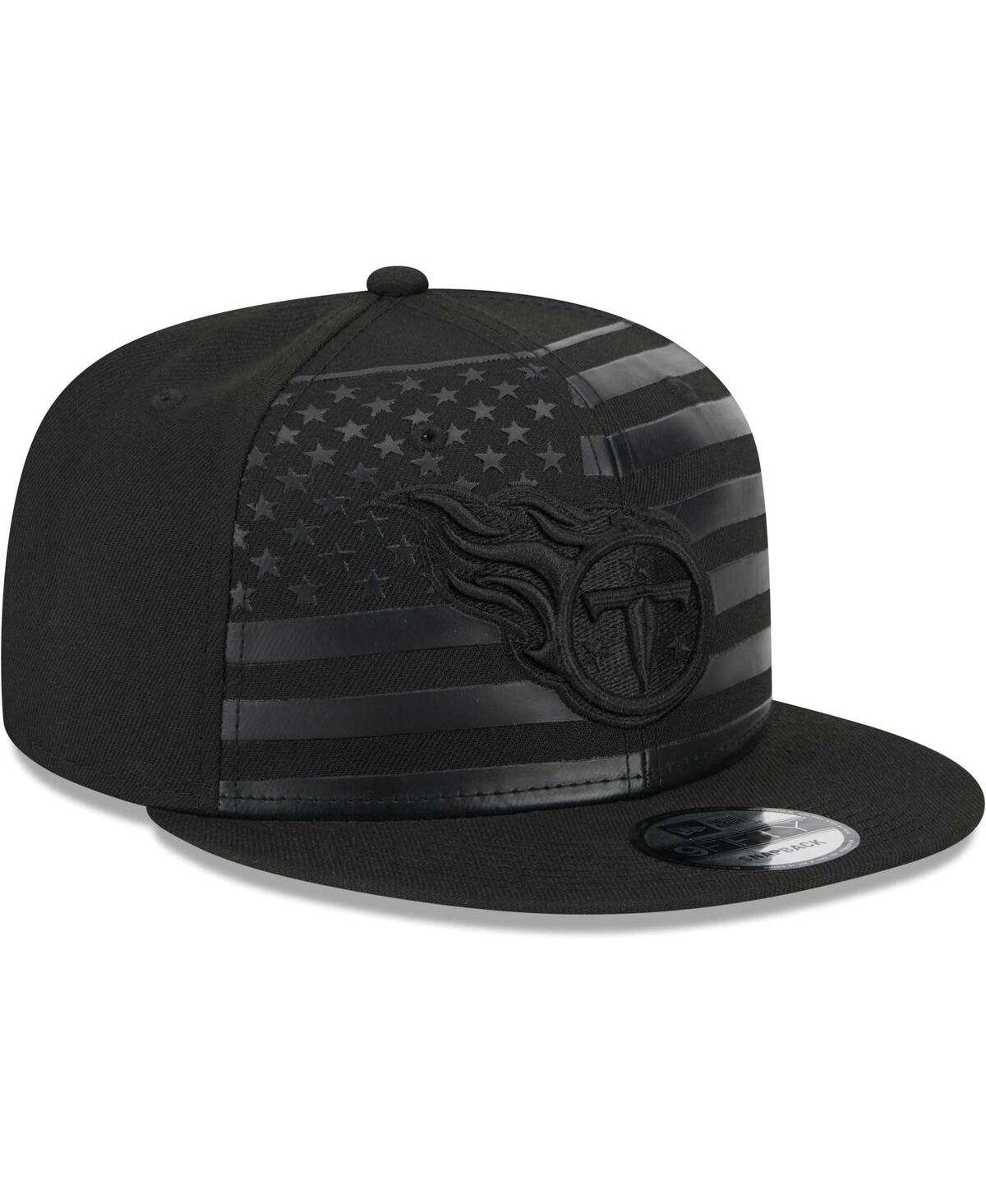 NEW ERA MEN'S NEW ERA BLACK TENNESSEE TITANS INDEPENDENT 9FIFTY SNAPBACK HAT 