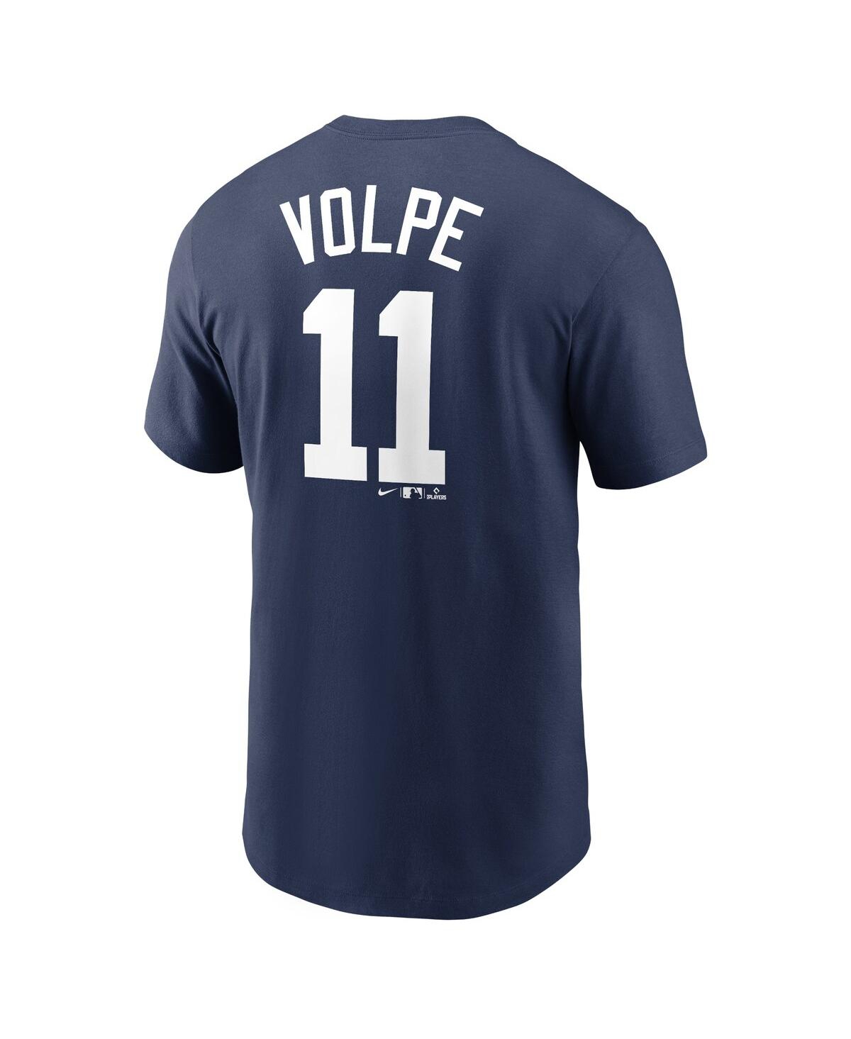 Nike Big Boys And Girls  Anthony Volpe Navy New York Yankees Name And Number T-shirt In Navy