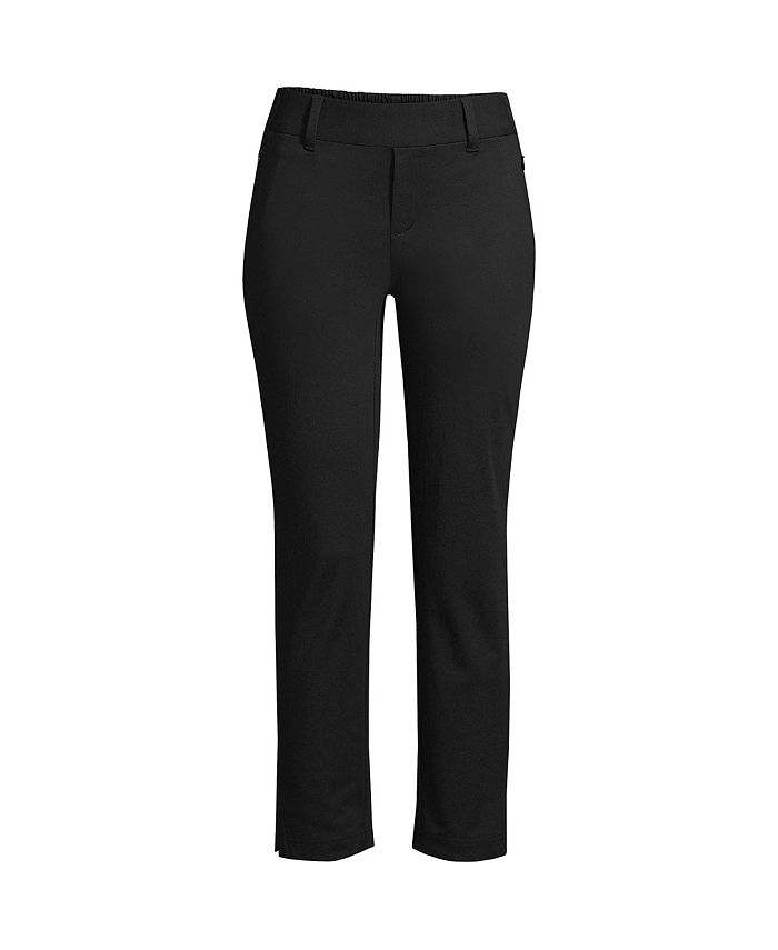 Lands' End Women's Plus Size Lands' End Flex Mid Rise Pull On Crop