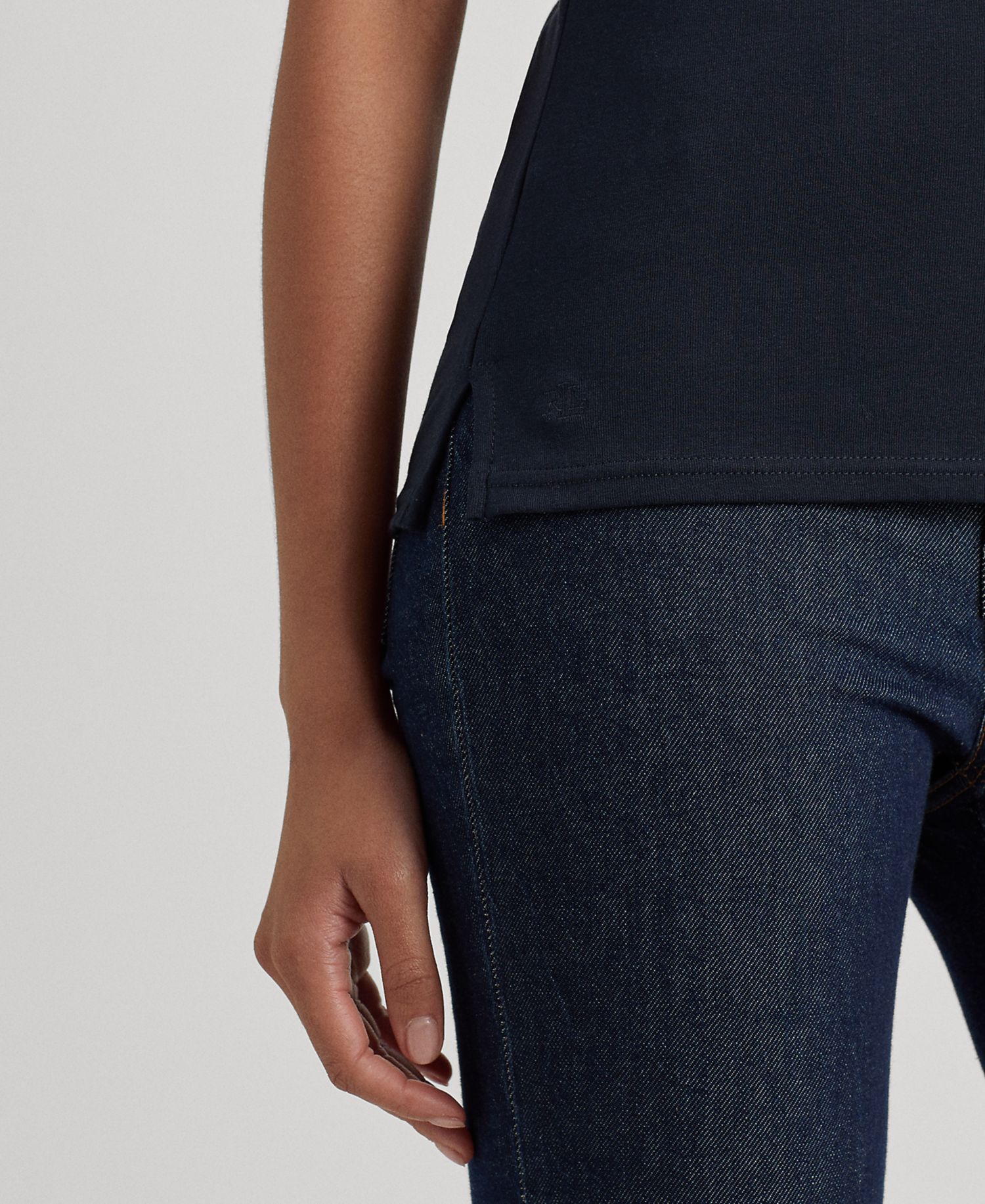 Petite Stretch Boatneck Top