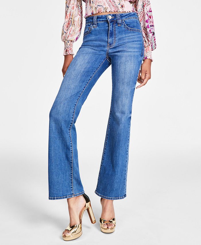 GUESS Women's Sexy Bootcut Mid-Rise Denim Jeans - Macy's