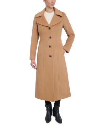 Women s Single Breasted Wool Blend Maxi Coat Created for Macy s