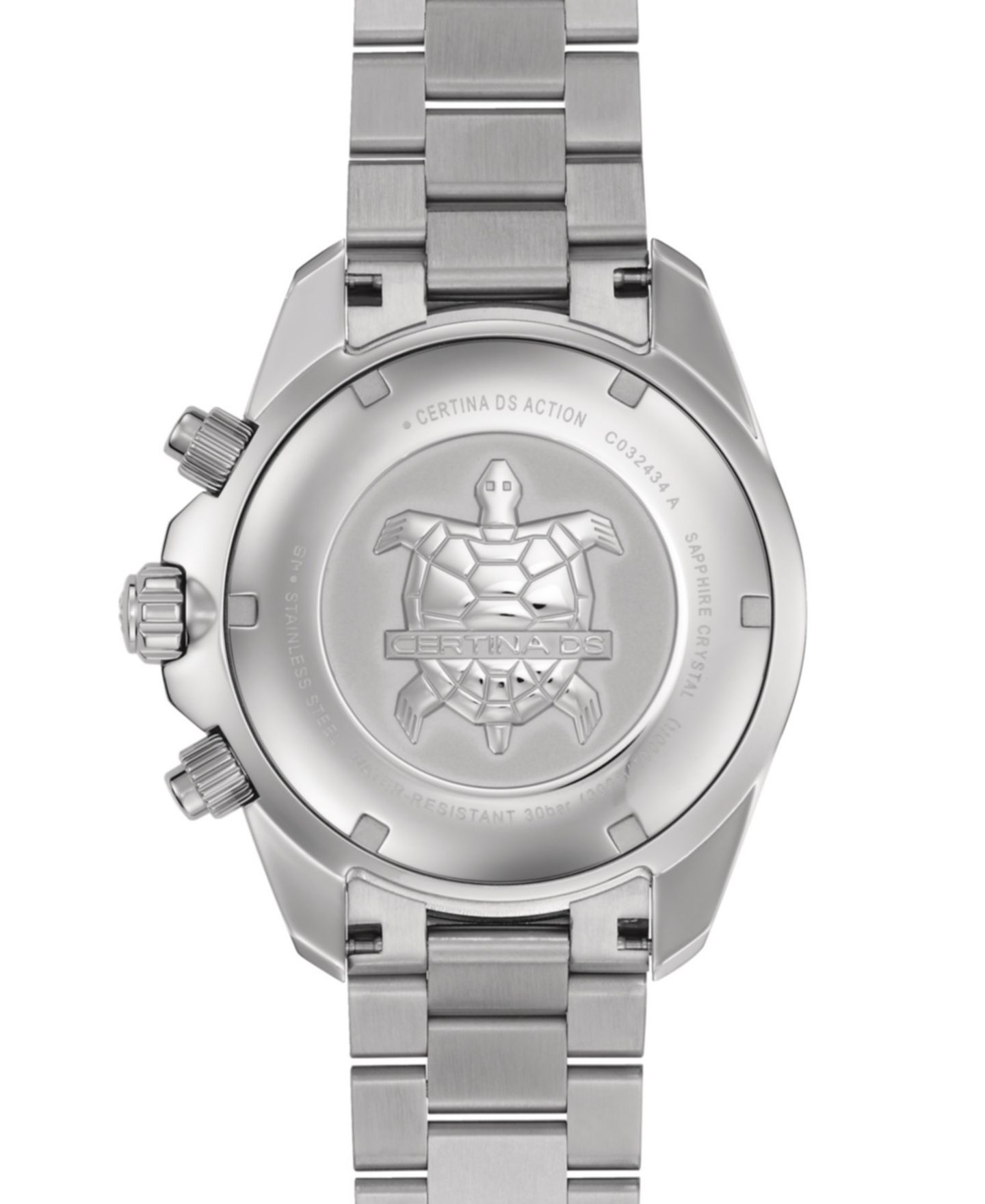 Мужские часы Certina Swiss Chronograph DS Action Stainless Steel Bracelet Watch 43mm — фото 2