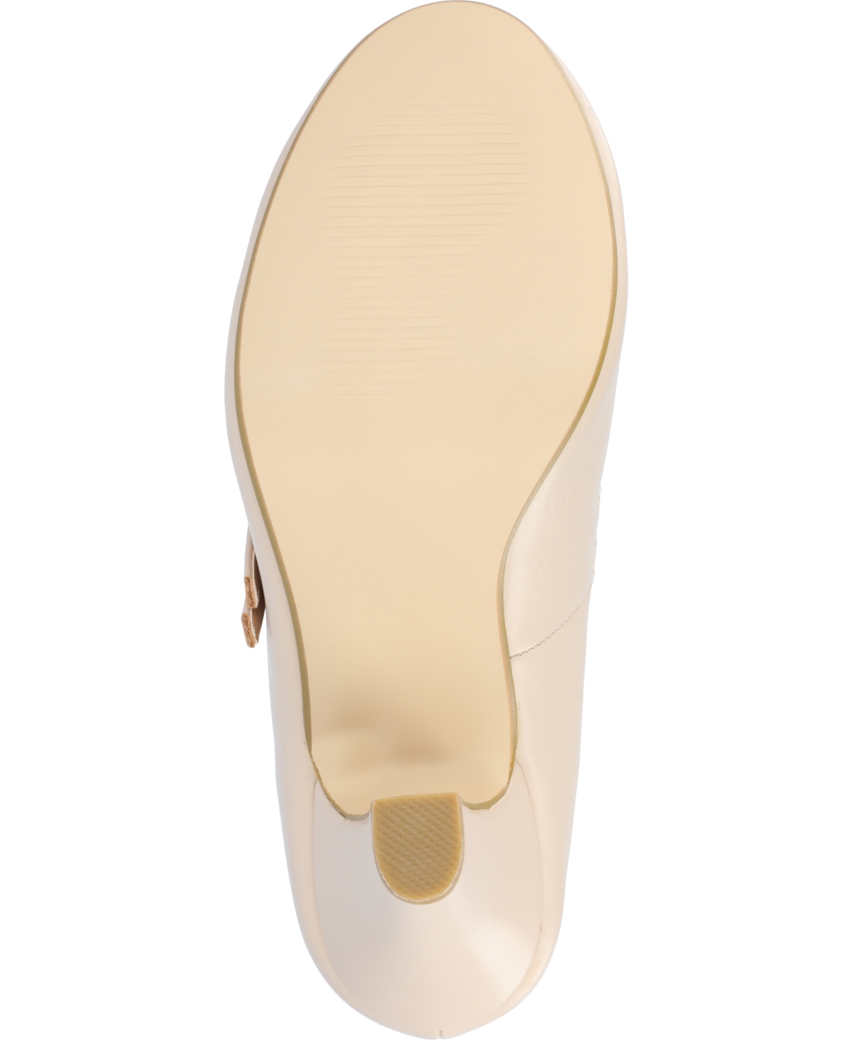 Journee Collection Womens Windy Double Strap Round Toe Block Heel Mary Jane Pumps In Nude