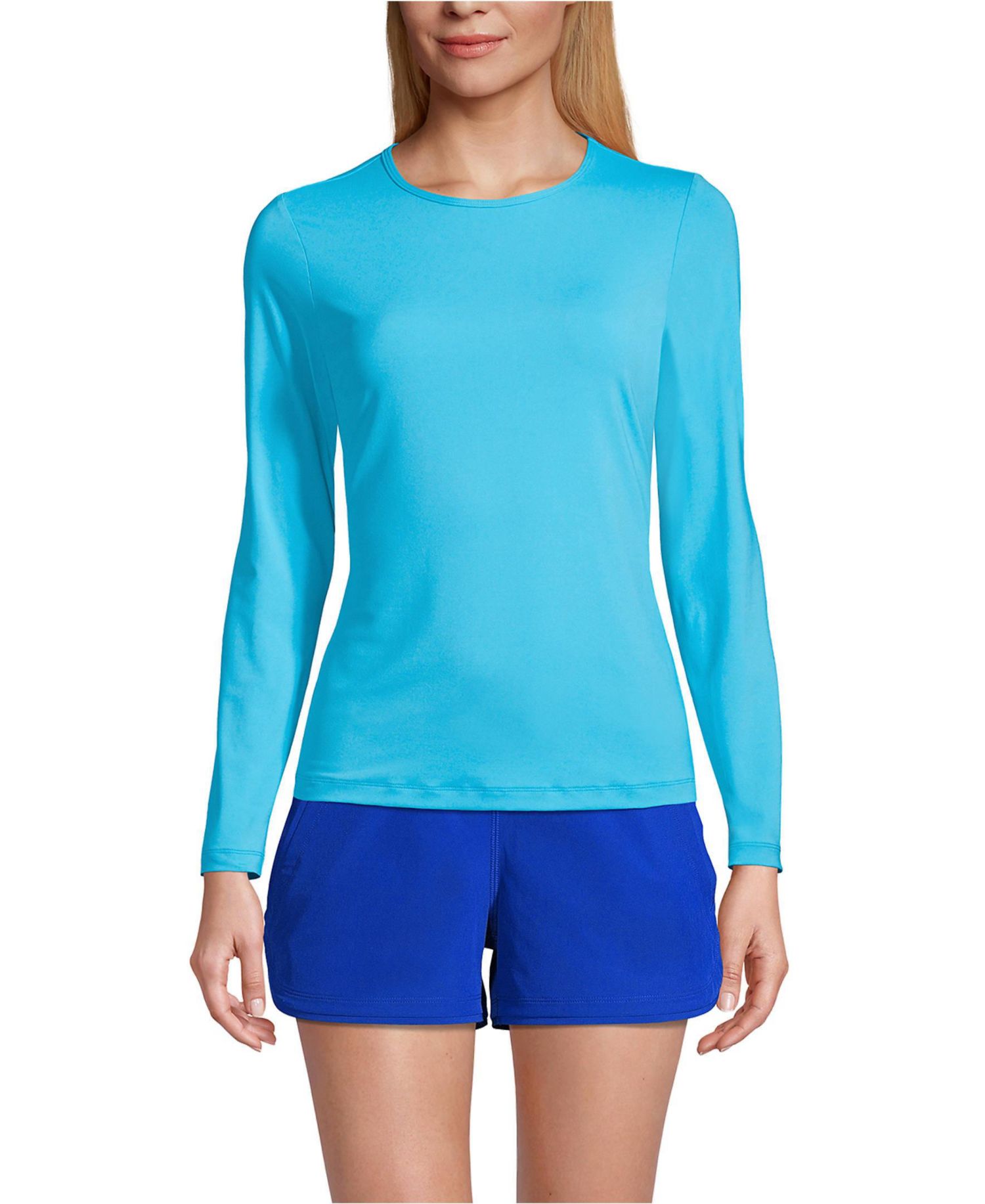 Women's SunShade UPF 50 Long Sleeve Rash Guard Swim Tee