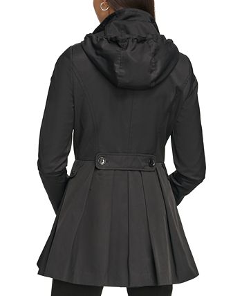 Calvin klein skirted raincoat top