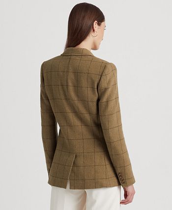 Lauren Ralph Lauren Ralph Lauren Plaid Linen-Blend Tweed Vest