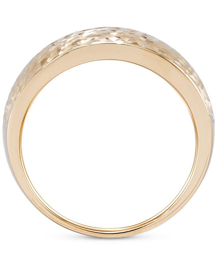 Macy's - Textured Wide Statement Ring in 10k Gold