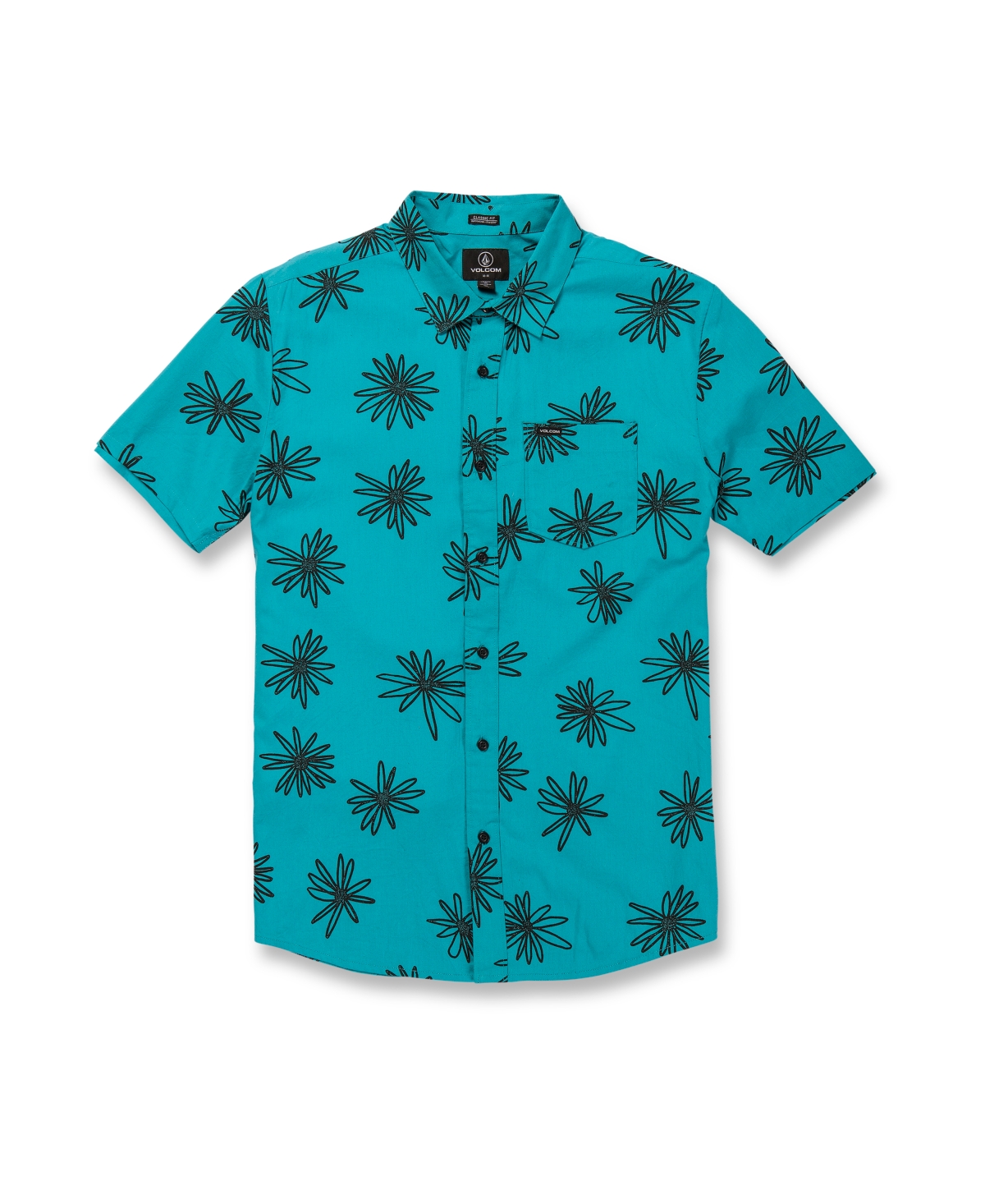 Shop Volcom Men's Lazy Dazey Short Sleeves Shirt In Electric Blue