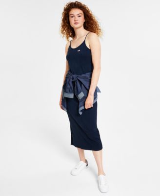 Tommy Jeans - Women's Sleeveless Ribbed Midi Dress