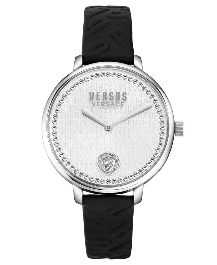 Versus Versace Women's TwoHand Quartz La Villette Black Genuine