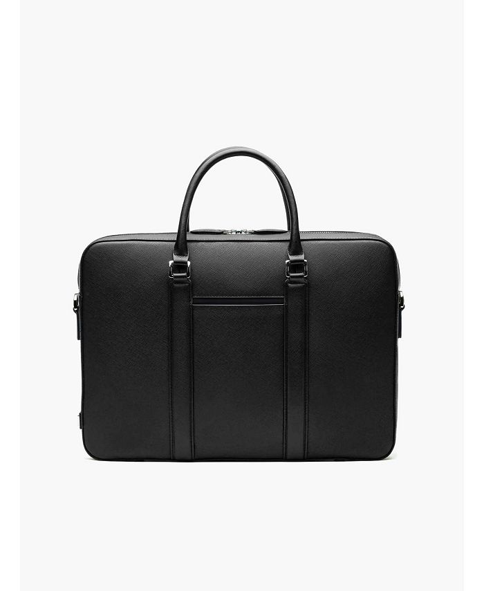 MAVERICK & CO. Men's Manhattan Monochrome Leather Briefcase - Macy's