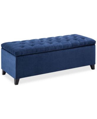 Madison Park Shandra Tufted Top Upholstered Storage Bench