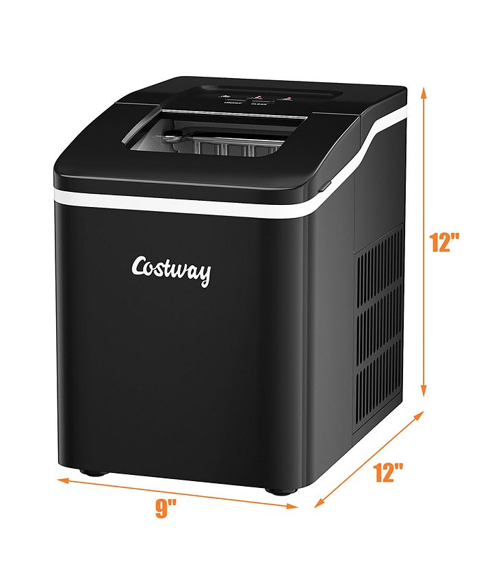 Costway Portable Ice Maker Machine Countertop 26Lbs/24H Selfcleaning