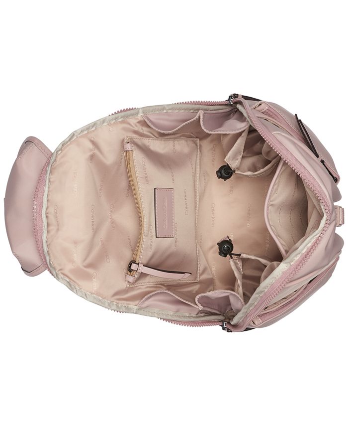 Calvin Klein Shay Nylon Front Buckle Zip Around Backpack Macy's