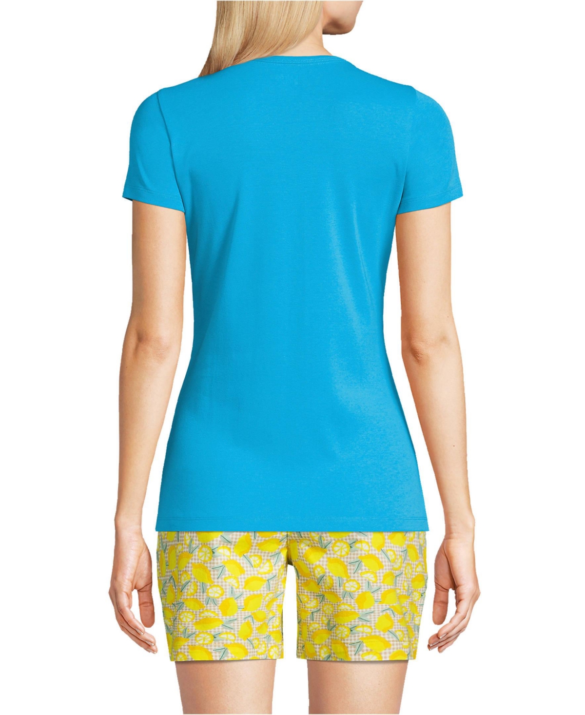 Lands' End Women's Cotton Rib T-shirt