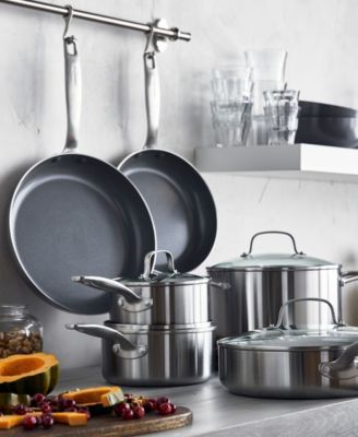Chatham Stainless Ceramic Nonstick 12-Pc. Cookware Set