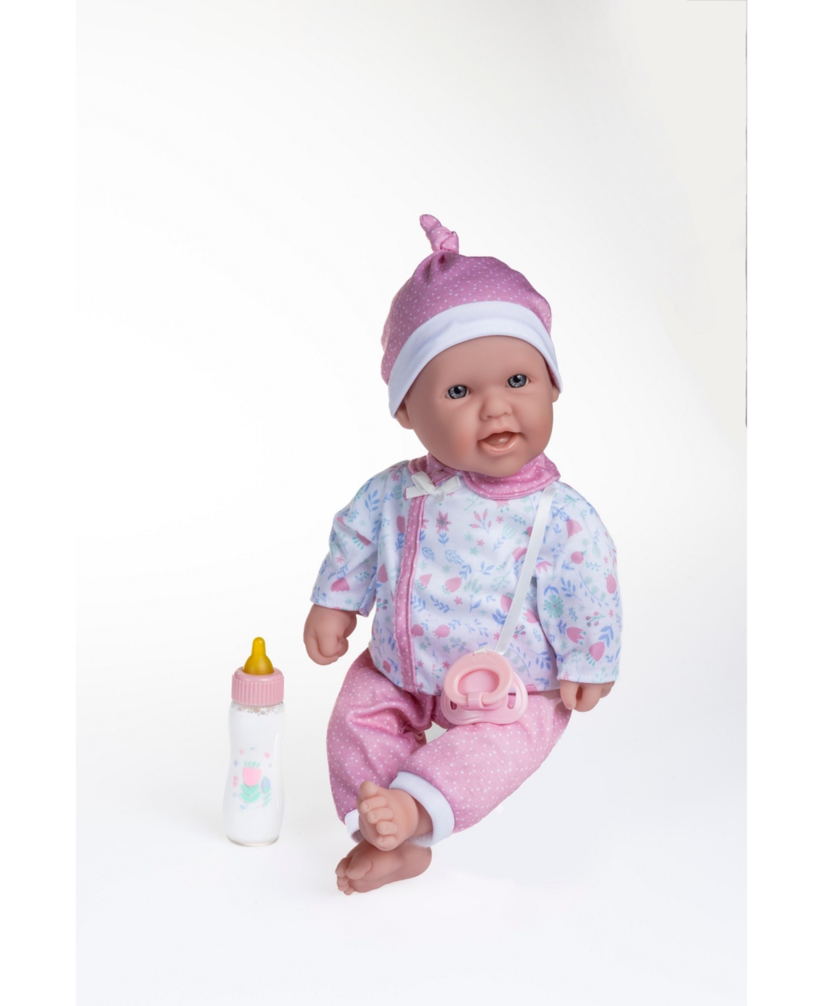 Jc Toys La Baby 14.3" Soft Body Baby Doll 3-piece Outfit With Pacifier, Magic Bottle Set In Multicolor